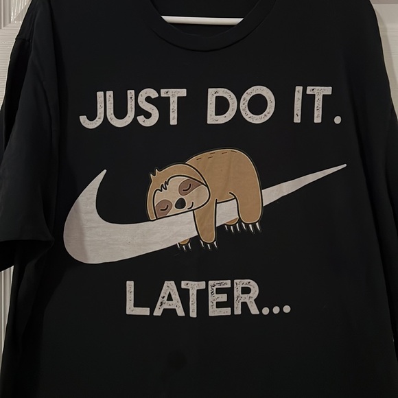 Sloth - “Just Do It…Later.” Nike Copy. Size 2XL. - Picture 2 of 5